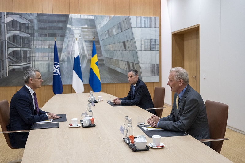 NATO Secretary General meets the ambassadors of Finland and Sweden to NATO