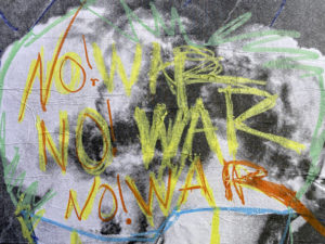 NO WAR - piece of art in the streets Berlin